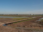 De vlonder staat nog droog, de dijk is nog in tact