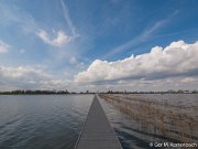 Vlonder door de Sophiapolder bij hoog water